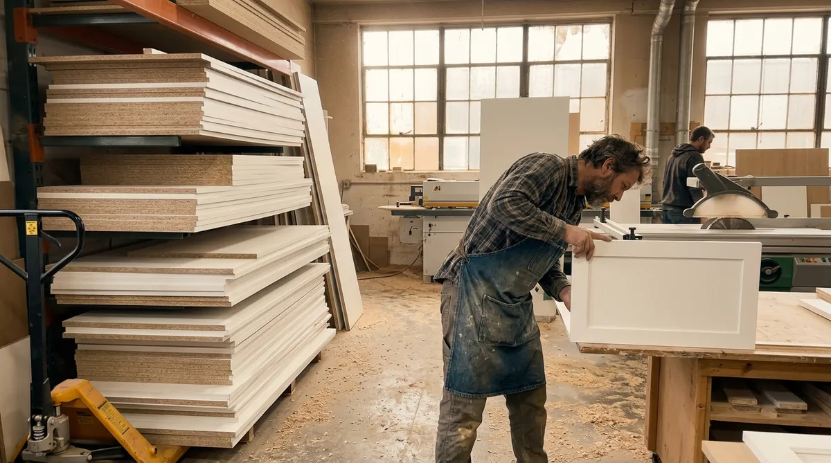 Atelier de fabrication d'armoires de cuisine sur mesure à Saint-Hubert